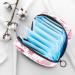 Stylish Pink Butterfly Women's Napkin Storage Bag | Floral Menstrual Cup & Bandage Organizer for First Period - Buy Online on GoSupps.com