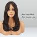 FESHFEN Long Brown Wigs with Bangs - Natural Look Synthetic Hair Wig for Women | 45 cm International Shipping - Buy Online on GoSupps.com