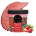 Body Scrub Exfoliator - Strawberry Body Exfoliator - Gentle Clean Face & Body Scrub - Bright Skin Exfoliating Body Scrub - Body Exfoliator Scrub Moisturize Ice Cream Texture Strawberry Flavor 220g