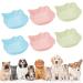 FANTESI 6 Pcs Cat Bowl Anti-Slip Cat Food Bowl Cat Feeding Bowls Multi-purpose Plastic Cat Food Bowl for Wet Food and Water Cat Bowls for Indoor Cats Kittens Puppies