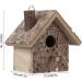 Wooden Bird Nesting Box House - Outdoor Garden Decorative Birdhouse 3.9x3.5x5.9inch - Buy Online on GoSupps.com