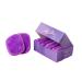 Washable and reusable make-up removal pads from Lilly Skin-rectangular microfiber cleaning and peeling towels for the facial skin-box with 7 pads-intensive violet