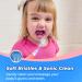 Papablic Baby Sonic Electric Toothbrush with Cute Dino Cover and LED Timer - Ages 1-3 Years (Gina) - 2 Brush Heads - Buy Online on GoSupps.com