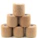 Self Adhesive Bandage Wrap 2 Inch x 5 Yards - Breathable Athletic Cohesive Bandage for Sports Injury Ankle Knee and Wrist Sprains (Pack of 6 Tan) Pack of 6 Tan