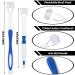 Patelai 8-Piece Autism Toothbrush for Kids & Adults - Soft Manual Toothbrush with Nice Angle Bristles for Deep Cleaning - Red, Orange, Blue, Green - Buy Online on GoSupps.com