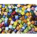 Lanyani Vibrant Glass Mosaic Stone Tiles - 2lbs Bulk Opaque Colors for Arts and Crafts - Buy Online on GoSupps.com