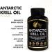 Coc March N.M.D Pure Antarctic Krill Oil 1000mg Omega 3 Fish Oil Supplement with EPA DHA Choline & Astaxanthin Fast Absorption Immune Heart & Joint Support for Men & Women 100 Softgels Krill Omega Oil- - Buy Online on GoSupps.com
