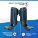 Sanabul Essential Kickboxing Muay Thai MMA Shin Guards - Black S/M - Buy Online on GoSupps.com