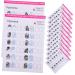 DOITOOL 24 Sheets Coloring Exercise Book Clipper Grippers Nail Stamper Manicure Training Kit Nail Hand Practice Nail Art Art Practice Tool Nail Kits Line Drawing Paper Painted White
