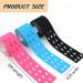 Kinesiology Tape with Hole (3 Rolls 15M) Waterproof Sports Tape for Athletes - Pain Relief Elastic Adhesive Tape for Muscles, Shin Splints, Ankle, Knee & Shoulder - Mix Color (Hole Style) - Buy Online on GoSupps.com
