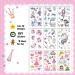 Mocossmy Princess Temporary Tattoos for Kids - 9 Sheets Mermaid Princess Animals Butterfly - Waterproof Fake Tattoos for Girls Birthday Party - DIY Crafts & Body Decoration - Buy Online on GoSupps.com
