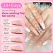 Poly Nail Gel Set - 8 Fall Colors for Beginners & Professionals | White Pink Nail Extension Gel for DIY Nail Art | Perfect for Thanksgiving & Halloween - Buy Online on GoSupps.com