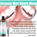 100ml Coconut Oil Mouthwash - Mint Oil for Fresh Breath Teeth Whitening & Healthier Gums - Buy Online on GoSupps.com