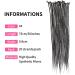 30 Synthetic Dreadlocks Extensions - 20 Strands Pack | Soft Crocheted Braided Hair | Reggae Hip-Hop Style | Color 4# - Buy Online on GoSupps.com