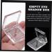 Healeved 4pcs Transparent Square Mini Eyeshadow Box Makeup Highlighter Makeup Palette Blush Palette Plastic - Buy Online on GoSupps.com