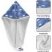 Stars Dry Hair Cap - Quick Drying 2 Piece Towel Set with Button Headband | Super Absorbent & Soft - Buy Online on GoSupps.com