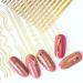 Gold Lines Nail Art Stickers - 10 Sheets Geometric Stripe Decals for French Manicure - Buy Online on GoSupps.com