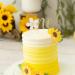 Flower Gold Glitter One Cake Topper - 1st Birthday Decoration for Baby Party & Shower - Buy Online on GoSupps.com