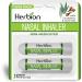 HERBION Naturals Nasal Inhaler Natural Relief for Nasal Congestion & Sinus Pressure Non-Medicated Sticks with Essential Oils Menthol Eucalyptus Clove Soothing Vapor Easy Breathing Pack of 2 2 Count (Pack of 1)
