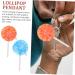 12 Pcs Lollipop Keychain Key Fob Lollipops DIY Pendant Charms DIY Lollipop Charms Self Made Bracelet 6X3CMx2pcs Assorted Colorx2pcs - Buy Online on GoSupps.com