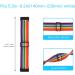Adjustable Nylon Watch Band for Fitbit Charge 4/3/SE | Stretch Breathable Rainbow Multicolor Strap for Women/Men - Buy Online on GoSupps.com