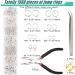 1500pcs Jewelry Making Kit with Jump Rings, Lobster Clasps, Pliers & Tweezers - Buy Online on GoSupps.com
