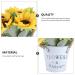 HOMSFOU 1pc Simulated Sunflower Faux Potted Plants Flower in Indoor Planters Sunflower Flower Pot Artificial Household Decor Jug Vase Sunflower Bonsai Decor Iron Plastic Twine Flowers Chic Yellow 20x11cm - Buy Online on GoSupps.com