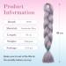 Tess Braids Extensions 60 cm - 5 Pack Jumbo Kanecalon Hair for Box Braids - Silver Gray - Buy Online on GoSupps.com