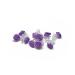 10 x roses on hair clip - bridal hair accessories - rose hair clips (purple) 10 pieces (1 pack) purple