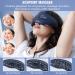 Eye Massage Device - Electric Visual Eye Massager with Warmth & Vibration for Swollen Dry Eyes | Improve Sleep | Perfect Gift for Men & Women - Buy Online on GoSupps.com