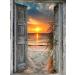 BIGKJYBC Paint by Numbers for Adults DIY Paint by Number for Adults Beginner & Kids Easy to Color and Odorless  with A Full Set of Acrylic Paint and Brushes 16 20 Inches Without Frame(Sunset Beach) 16 20 inch(without fra...