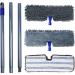 Masthome Microfiber Flip Mop  Flat Dust Mop with 4 Washable Mop Pads Refills and 1 Cleaning Comb  Dual-Action Wet Dry Mop for Hardwood Laminate Ceramic Marble Tile Floor Cleaning Double-Sides Microfiber Mop - Buy Online on GoSupps.com