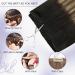 LAAVOO Weave Real Hair Extensions | Balayage Black & Dark Brown 45cm | 100g #1B/4/27 for Sewing - Buy Online on GoSupps.com