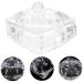IMIKEYA Glass Jar Diamond Decor Candy Jar Nail Dish with Lid Nail Art Dish Nail Dish Cup Nail Dish Bowl with Lids Dappen Dish for Acrylic Nails Nail Liquid Holder Castor Glass Manicure - Buy Online on GoSupps.com