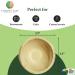 Charity Leaf Disposable Palm Leaf 3.5" Round Mini Bowl (25 pcs) Dipping Bowls | Bamboo Like| All Natural and Biodegradable | Charcuterie Boards  BBQs  and Parties 3.5" Round Bowls (25 pcs) - Buy Online on GoSupps.com
