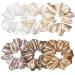 24 Pcs Satin Silk Hair Scrunchies - Fashion Hair Ties for Women and Girls - Multi-colored Hair Accessories - 4.5 Inch - Buy Online on GoSupps.com