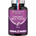 Organic Milk Thistle - Pure Seed Powder Excipient Free - Triple Action Liver Supplement: Detoxify Protect & Strengthen - 120 Vegan Capsules - High Strengh - French Expertise - Nutrimea