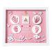 Nifyto Baby Handprint Footprint Ornament Keepsake Maker Kit, Baby Nursery Memory Art Kit, Baby Shower Gifts, Xmas Gifts, Precious Moment for Newborn,Baby Boy/Girl, Personalized Baby Prints(Pink)