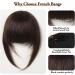 Bangs Hair Clip 100% Human Hair Bangs Natural Dark Brown French Bangs Hair Clip in Bang Fringe with Temples Hairpiece for Women Clip on Air Bang Bangs Clip in Hair(Color:005-6) Blunt Bangs 005-6 - Buy Online on GoSupps.com