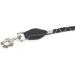 Julius-K9 20200-IDC Round Lead Leash 12mm x 2m - Black Fluorescent with Zamak Carabiner | International Shipping - Buy Online on GoSupps.com