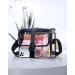Vorspack Clear Stadium Approved Crossbody Bag with Inner Pocket - Black - Buy Online on GoSupps.com
