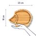 High-Quality Bamboo Baby Plate with Suction Cup & Spoon | Cute Hedgehog Design | Eco-Friendly Gift Set - Buy Online on GoSupps.com