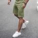 DAZLOR Men's Summer Two Piece Outfit Set - Crew Neck Short Sleeve Tee Shirt and Sport Shorts Tracksuit | Fashionable and Casual - A-green 5X-Large - Buy Online on GoSupps.com