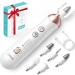 COSLUS Professional Manicure Pedicure Kit: 5 in 1 Electric Nail File Set Toenail Grinder 5 Speed Cordless Nail Drill for Thick Nail Toenail Cuticle Hand Feet Trimmer Buffer for Women Men Baby Pets Bright White
