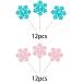 24 Pack Snowflake Gender Reveal Cupcake Toppers Pink Blue Winter Snowflake Cupcake Picks for Baby Shower Winter Wonderland Snowflake Theme Birthday Gender Reveal Party Cake Decorations Supplies 14 - Buy Online on GoSupps.com