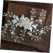 Ipetboom Silver Hair Clip Pearl Hair Accessories Diamond Headpiece Bridal Hair Clip Pearl Hair Pin Crystal Headpiece Pearl Tiara Rhinestone Barrettes Manual Flower Head Bride - Buy Online on GoSupps.com