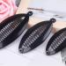 Numblartd 6Pcs Black Plastic Fish Shape Banana Hair Clip - French Fashion Ponytail Shark Clip Hair Comb for Women (4.5 inch) - Buy Online on GoSupps.com