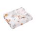 Miracle Baby muslin blanket swaddle Cotton Summer 110x150cm 115x150cm for Boys Girls Animal(a Layer) 115 x 150 cm