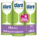 Claro Multi All-in-1 Dishwasher Powder - Phosphate-free & Environmentally Friendly - Eco Dishwasher Powder - 3x 800 g