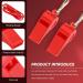 Pack of 3 Red Plastic Sports Whistles with Lanyard - Ideal for Lifeguard Trainers | 4.7 x 4.6 cm - International Shipping Available - Buy Online on GoSupps.com